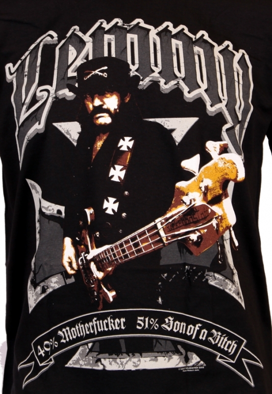 Lemmy 49% MOTHERFUCKER 51 % SON OF A BITCH - Motorhead - T-SHIRT