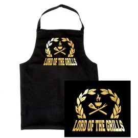 GRILL SCHÜRZE - LORD OF THE GRILLS - schwarz/gold