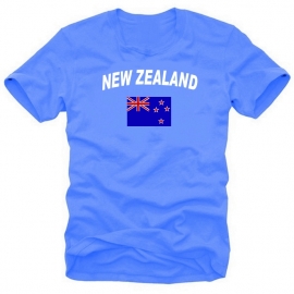 NEW ZEALAND NEUSEELAND T-SHIRT WM blau