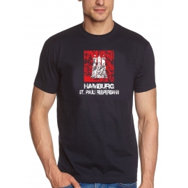 HAMBURG vintage WAPPEN T-Shirt reeperbahn ST.PAULI