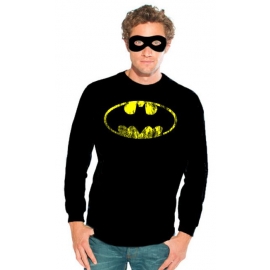 BATMAN Kostüm mit Maske Sweatshirt Karnevalskostüm zum Fasching 