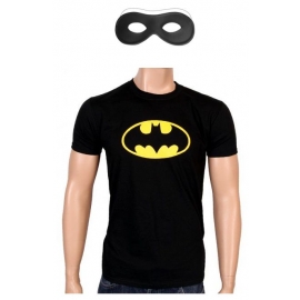 BATMAN Kostüm mit Maske T-Shirt Karnevalskostüm zum Fasching sch