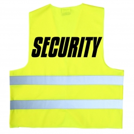 SECURITY - WARNWESTE - Neongelb und Neonorange M L XL XXL für den Sicherheitsdienst