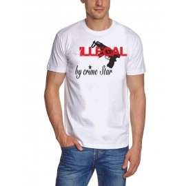 ILLEGAL by CRIMESTAR  t-shirt weiss S M L XL XXL XXXL