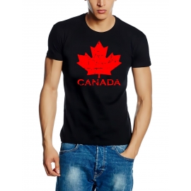 Kanada vintage style T-Shirt S M L XL XXL XXXL schwarz