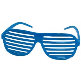 Jalousiebrille blau oder pink  unisize Kostüm für Karneval