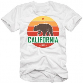 CALIFORNIA 1850 bear Logo T-Shirt S M L XL 2XL 3XL