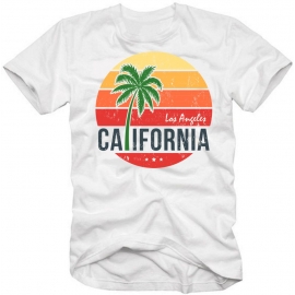 CALIFORNIA Los Angeles Palm Logo T-Shirt S M L XL 2XL 3XL