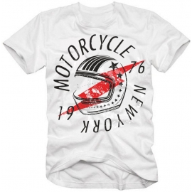 MOTORCYCLE 1976 New York Logo T-Shirt S M L XL 2XL 3XL