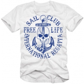 SAIL CLUB free life Int. Regatta Logo T-Shirt S M L XL 2XL 3XL