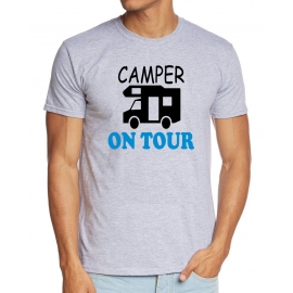 Camper on Tour   T-Shirt Zelten, Wohnmobil, Wohnwagen, Campingplatz S M L XL 2XL 3XL 4XL 5XL