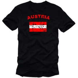 ÖSTERREICH vintage T-SHIRT AUSTRIA schwarz