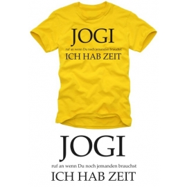 T-shirt gelb Jogi ruf an