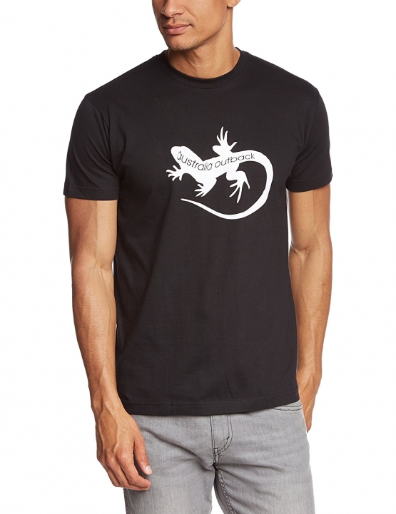 Australia Outback Gecko T-Shirt schwarz