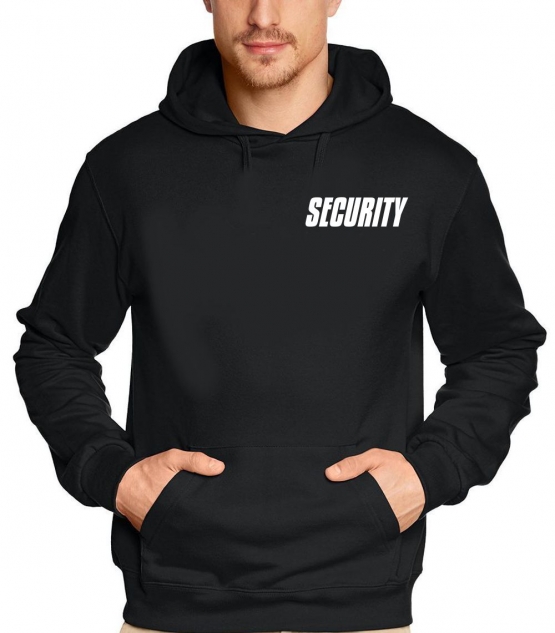 SECURITY - SWEATSHIRT mit Kapuze - reflektierende Folie