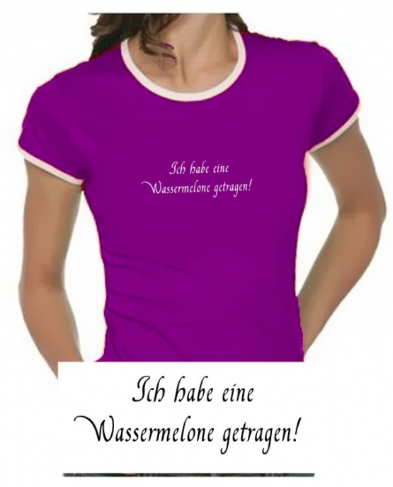 Ich habe eine Wassermelone getragen ! DIRTY DANCING Girly Ringer