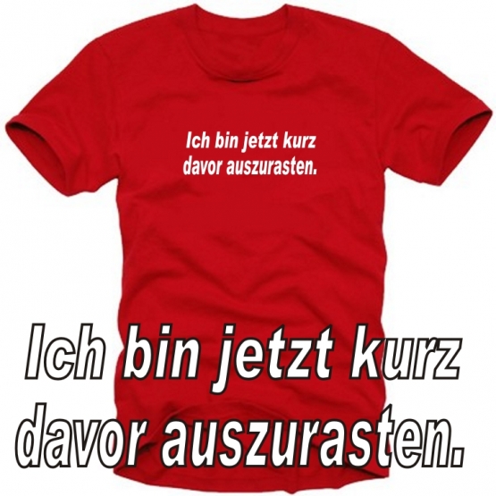 Ich bin jetzt kurz davor auszurasten ! T-SHIRT Herren