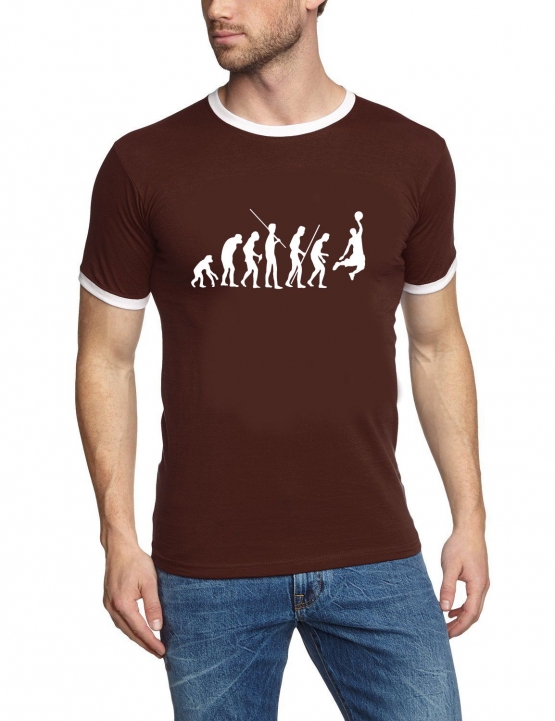 BASKETBALL evolution RINGER Shirts - T-SHIRT S M L XL XXL