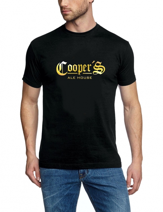 COOPERS - Ale House - schwarz/gold - King of Queens T-Shirt