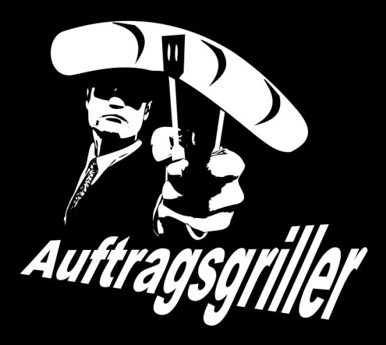 Auftragsgriller - Grillschürze - grillen Grill Schürze schwarz