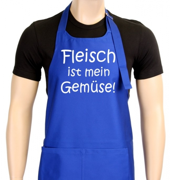 Fleisch ist mein Gemüse Grillschürze vers. Farben - grillen - BB
