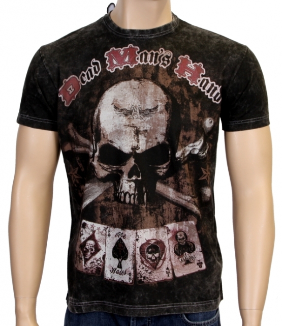 Alchemy England dead mens hand POKER T-SHIRT shirt S-XL