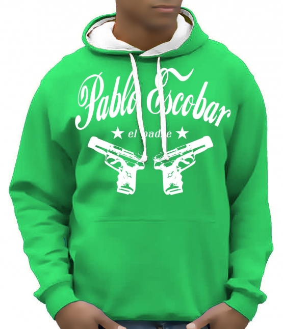 PABLO ESCOBAR - el padre Hoodie Sweatshirt der Pate Mafia - div.