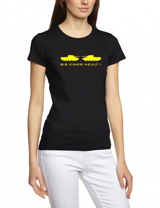 BIS EINER HEULT  Damen t-shirt black S M L
