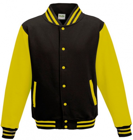 COLLEGE JACKE weißer Ärmel in black, red, blue, grey, navy, lila