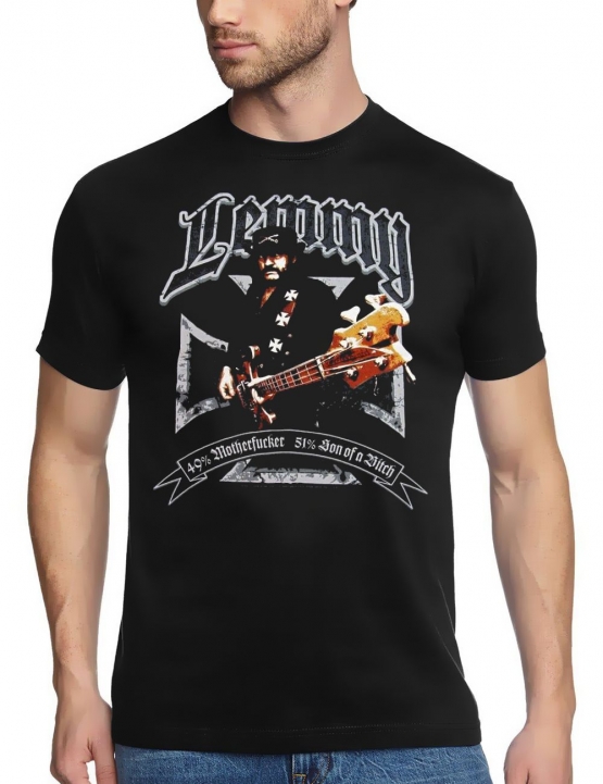 Lemmy 49% MOTHERFUCKER 51 % SON OF A BITCH - Motorhead - T-SHIRT