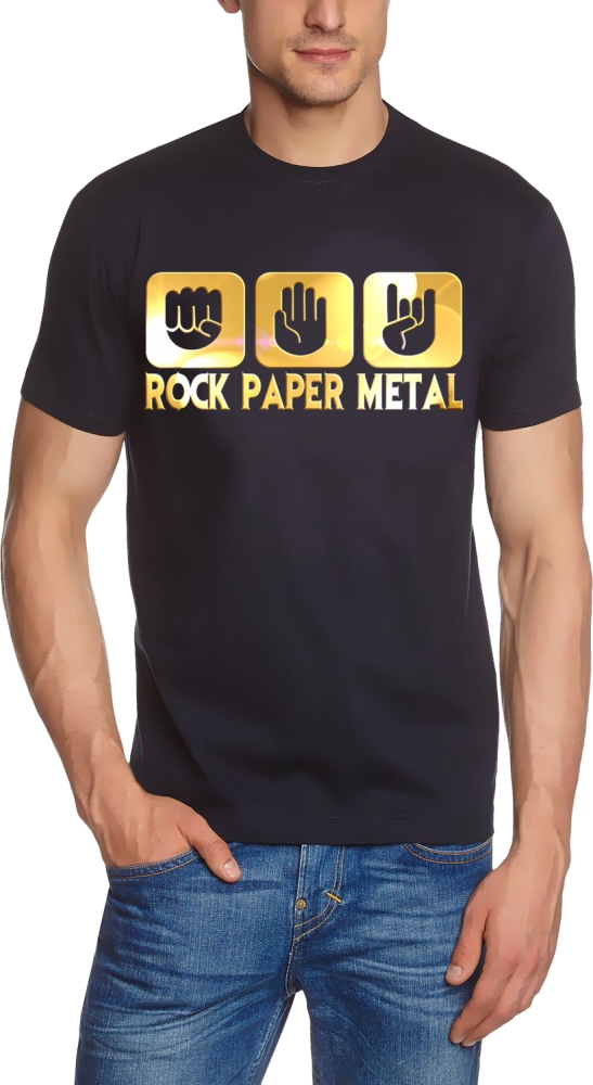 ROCK PAPER METAL T-Shirt S M L XL 2XL 3XL 4XL 5XL