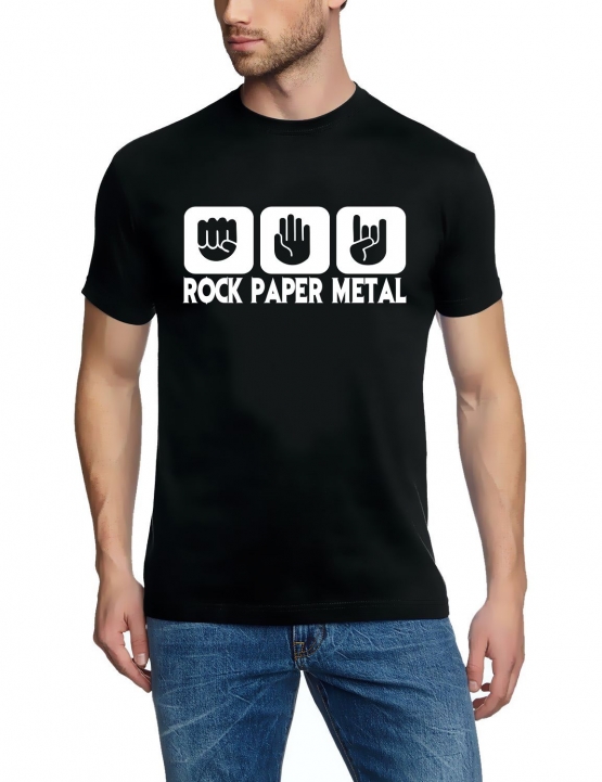 ROCK PAPER METAL T-Shirt S M L XL 2XL 3XL 4XL 5XL