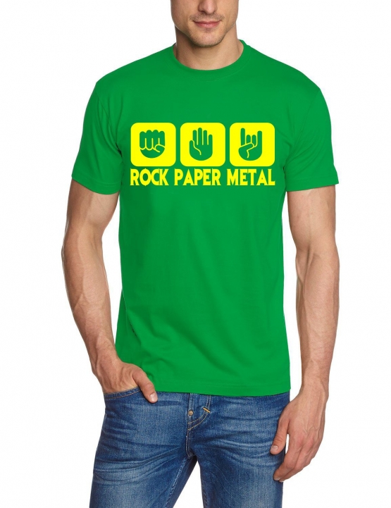 ROCK PAPER METAL T-Shirt S M L XL 2XL 3XL 4XL 5XL