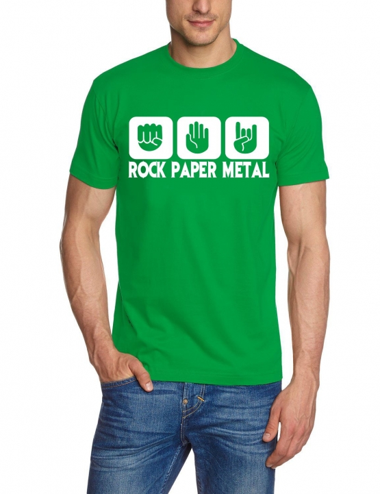ROCK PAPER METAL T-Shirt S M L XL 2XL 3XL 4XL 5XL