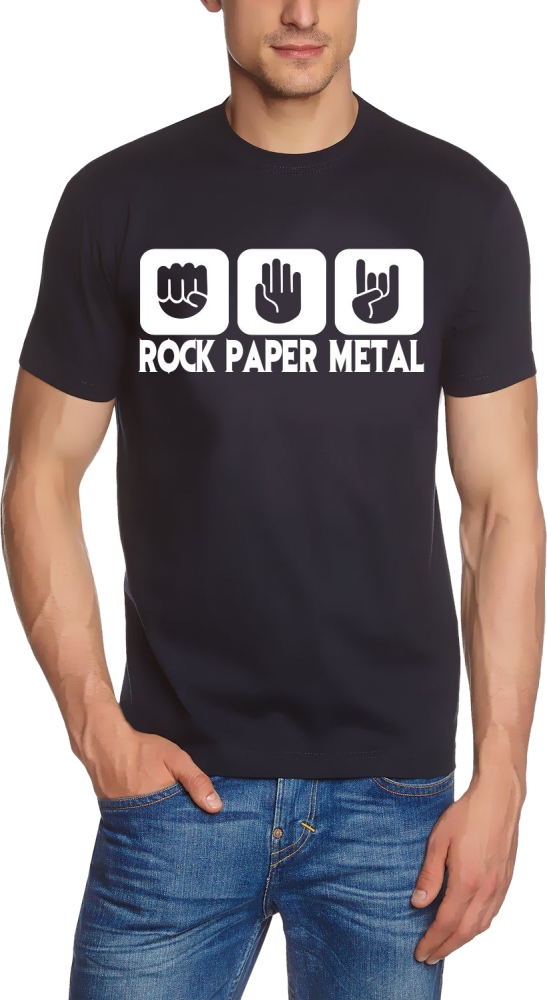 ROCK PAPER METAL T-Shirt S M L XL 2XL 3XL 4XL 5XL