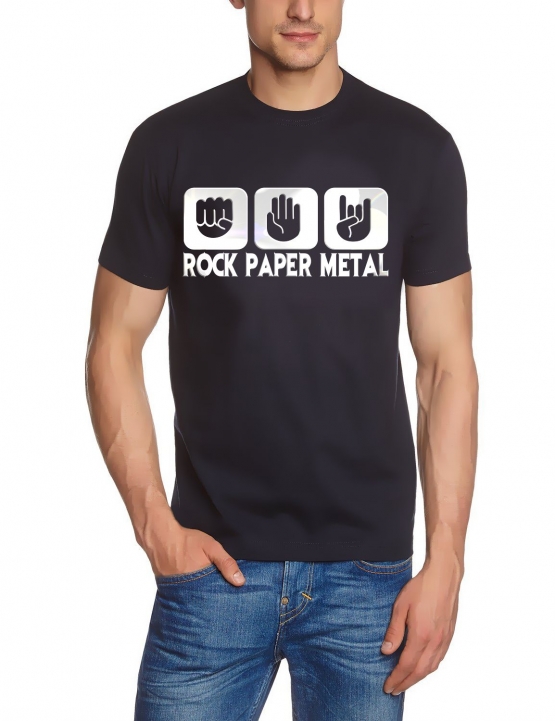 ROCK PAPER METAL T-Shirt S M L XL 2XL 3XL 4XL 5XL