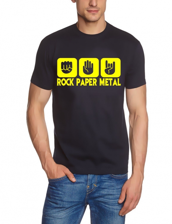 ROCK PAPER METAL T-Shirt S M L XL 2XL 3XL 4XL 5XL