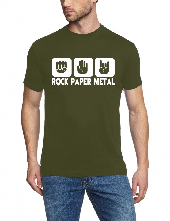 ROCK PAPER METAL T-Shirt S M L XL 2XL 3XL 4XL 5XL