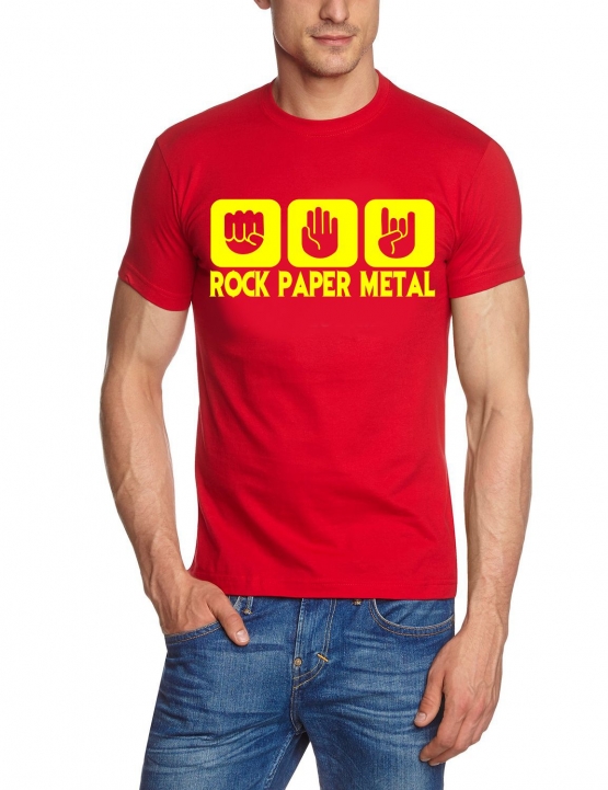 ROCK PAPER METAL T-Shirt S M L XL 2XL 3XL 4XL 5XL