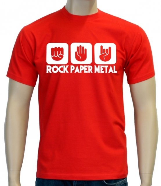 ROCK PAPER METAL T-Shirt S M L XL 2XL 3XL 4XL 5XL