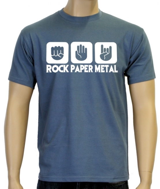 ROCK PAPER METAL T-Shirt S M L XL 2XL 3XL 4XL 5XL