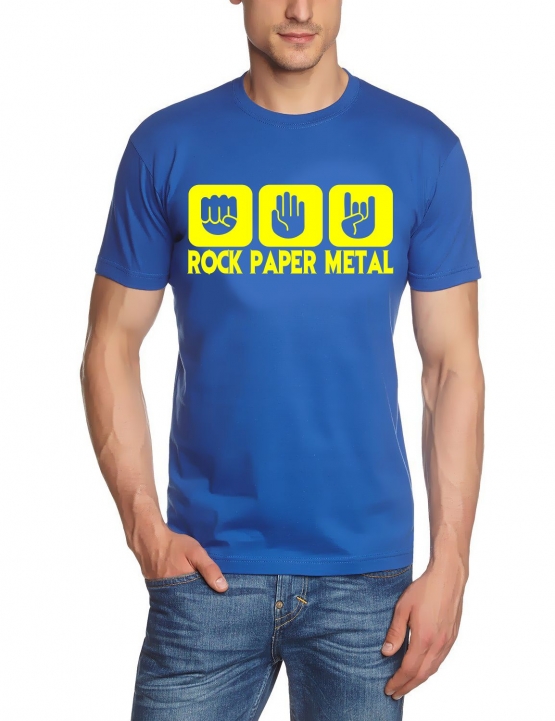 ROCK PAPER METAL T-Shirt S M L XL 2XL 3XL 4XL 5XL