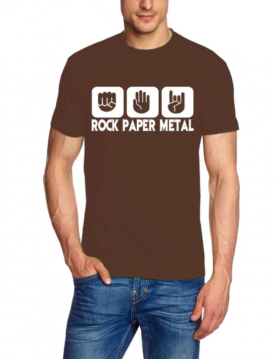 ROCK PAPER METAL T-Shirt S M L XL 2XL 3XL 4XL 5XL