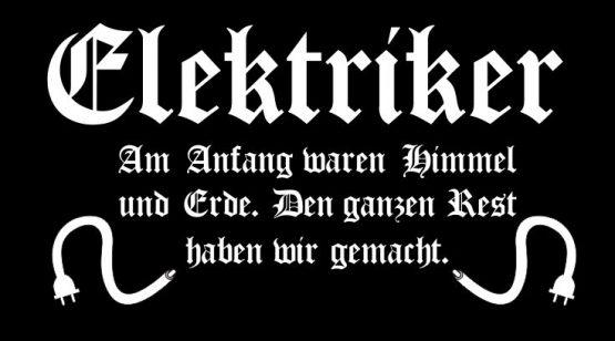 ELEKTRIKER V2 T-Shirt  S M L XL 2XL 3XL 4XL 5XL