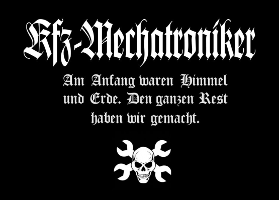 KFZ-MECHATRONIKER T-Shirt S M L XL 2XL 3XL 4XL 5XL