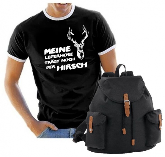 Oktoberfest T-Shirt + Wiesn Vintage Rucksack ! Meine Lederhose t