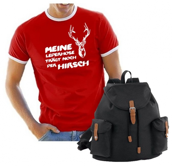 Oktoberfest T-Shirt + Wiesn Vintage Rucksack ! Meine Lederhose t