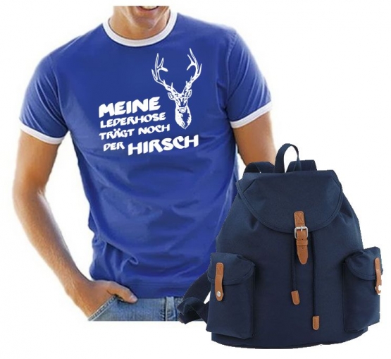 Oktoberfest T-Shirt + Wiesn Vintage Rucksack ! Meine Lederhose t