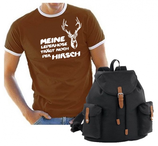 Oktoberfest T-Shirt + Wiesn Vintage Rucksack ! Meine Lederhose t