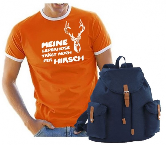 Oktoberfest T-Shirt + Wiesn Vintage Rucksack ! Meine Lederhose t